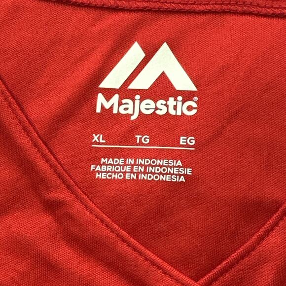 Cincinnati Reds Tie Up Jersey Shirt Womens Size XL Red MLB Baseball Fan NEW - Picture 7 of 14